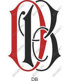  Elegant monogram "DB"
