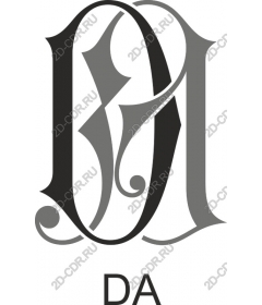  Elegant monogram (DA)