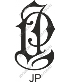  Elegant monogram JP