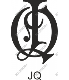 Exquisite logo-monogram JQ