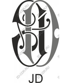  Elegant monogram JD