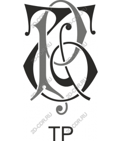  Elegant monogram - T &amp; P