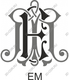  Elegant monogram H