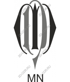  Elegant twisted logo MN