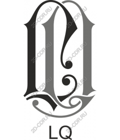  Elegant monogram LQ
