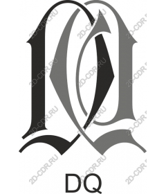  Elegant monogram DQ