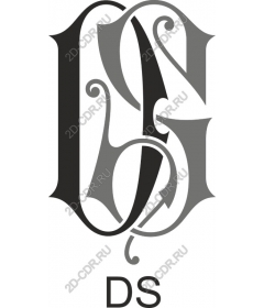  Elegant monogram DS