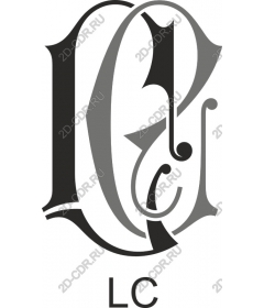  Elegant monogram L and C