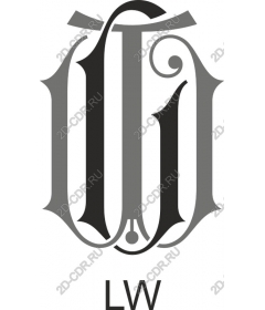  Elegant monogram L &amp; W