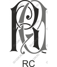  Elegant monogram RC