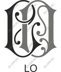  Elegant monogram - LO