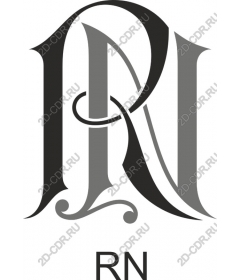  Elegant logo Monogram RN