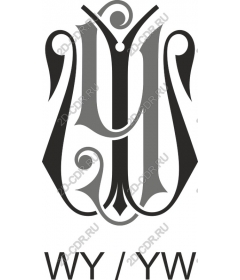 Elegant monogram (WY/YW)