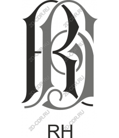  Elegant monogram (R &amp; H)