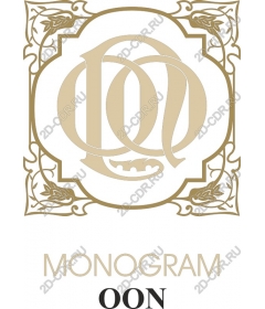  Elegant monogram OON