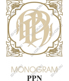  Elegant monogram PPN