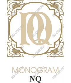  Elegant monogram NQ