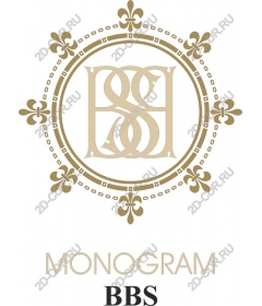  Elegant monogram BBS