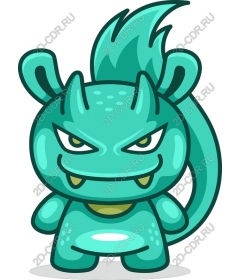  Cartoon monster Funny creatures Clipart