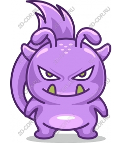  Character Purple Monster