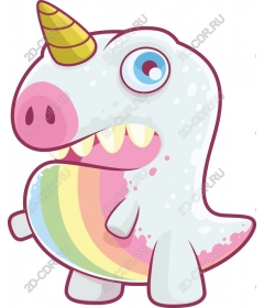  Bizarre monster-unicorn