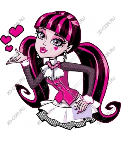  Charming pink black character