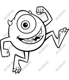 Playful one-eyed monster