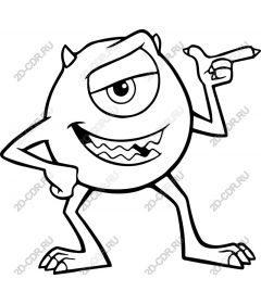 Playful one-eyed monster