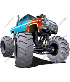  Bright monster truck