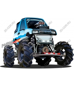Dynamic monster truck in and