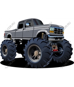 Monster Truck - Pickup Dynamic Grey