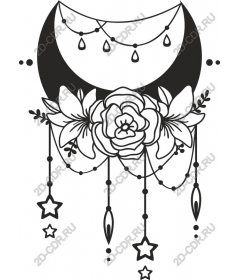  Crescent Floral elegance