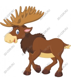  Bizarre cartoon elk