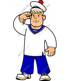 Fun cartoon sailor