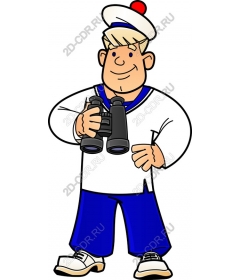  Charming character-a sailor with binoculars