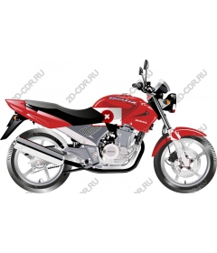  Красный мотоцикл Honda