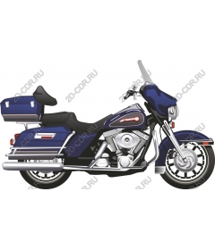  Classic blue motorcycle