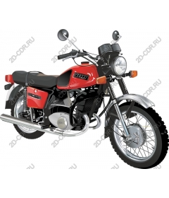  Classic retro motorcycle