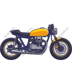  Classic retro motorcycle