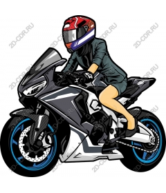  Ferocious female motorcycle