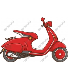  Classic red scooter