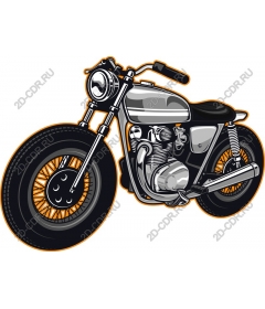  Classic chrome motorcycle