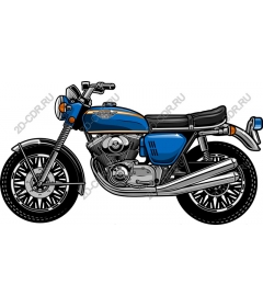  Bright classic motorcycle
