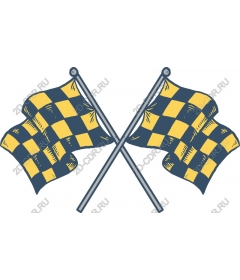  Crossed checkered flags