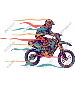 Racer motocross Dynamic speed
