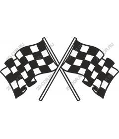  Crossed checkered flags