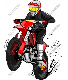 Thrilling racer motocross