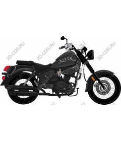  Classic black motorcycle