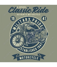 Классический мотоцикл Military Pride