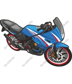  Blue Motorcycle